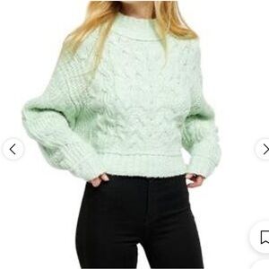 Free people   Merry Go Round Cable-Knit Sweater